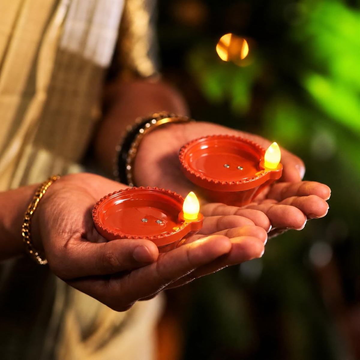 Smart Water Sensor Diya | Festive Decoration