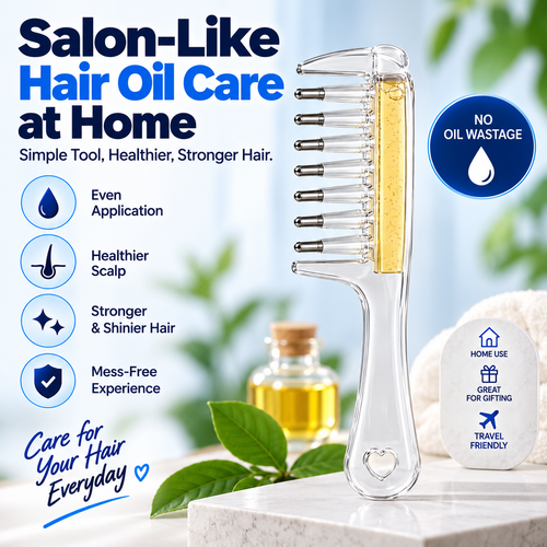 Smart Hair Oil Comb | Easy, Mess-Free Oiling