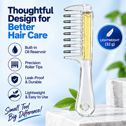 Smart Hair Oil Comb | Easy, Mess-Free Oiling