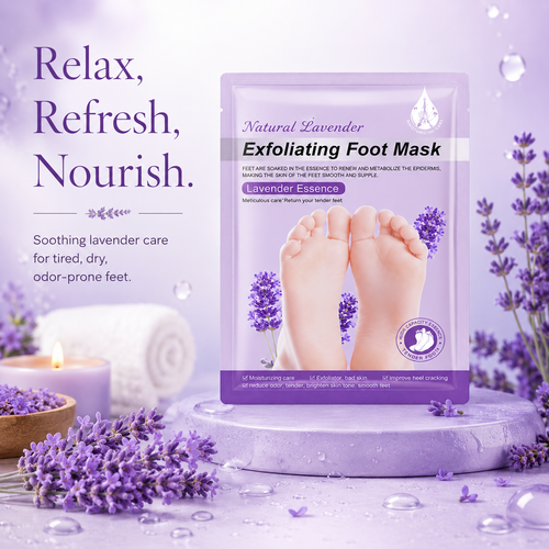 Korean Foot Peel Mask for Dry & Cracked Feet (Pack of 3)