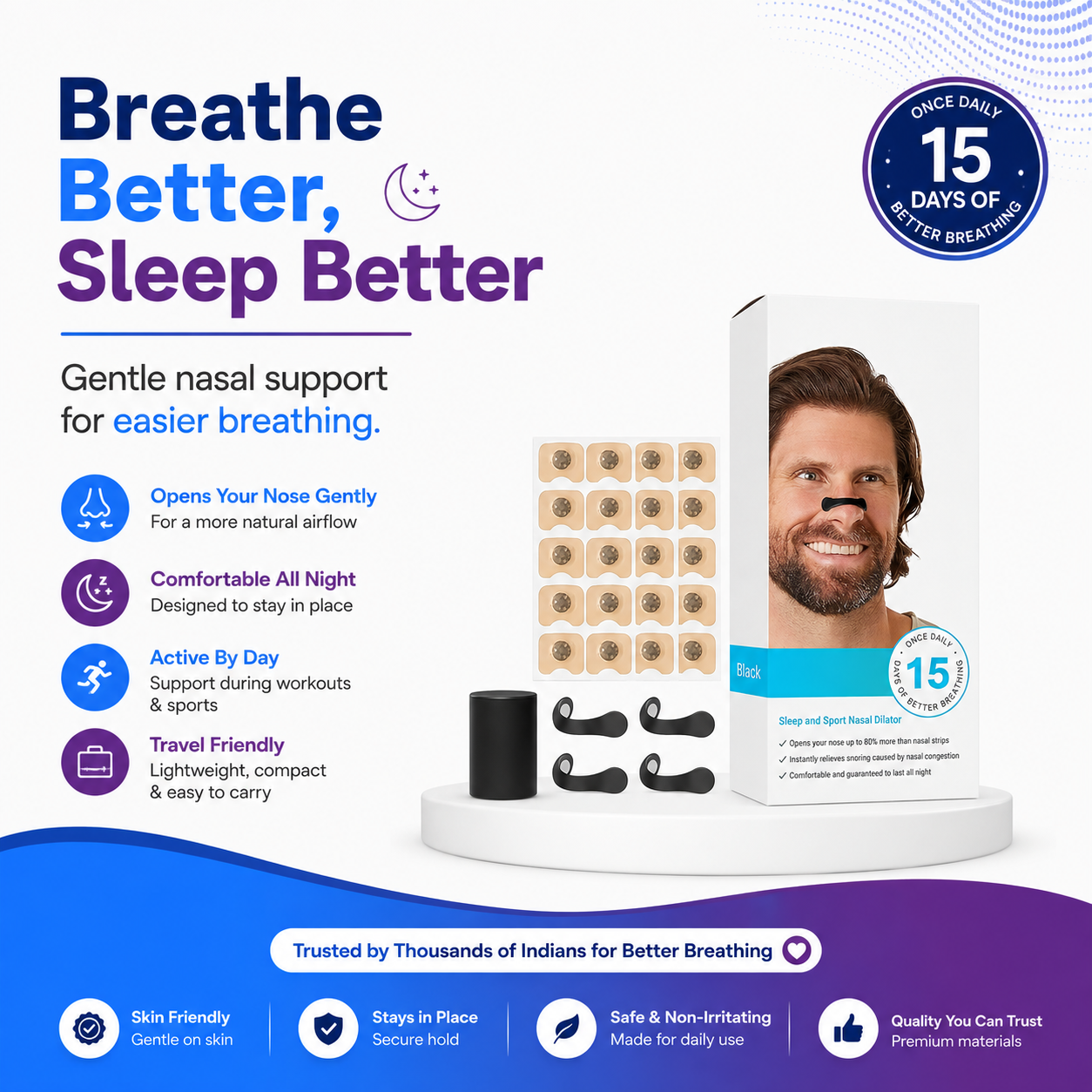 Anti-Snoring Nasal Clip Kit