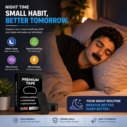 Premium Mouth Tape |  Reduce Snoring, Stop Mouth Breathing